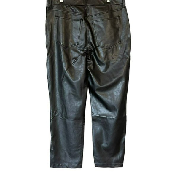 New with Tags Abercrombie & Fitch Vegan Leather 90s Straight Pant Plus 18‎ / 34 - Picture 2 of 5